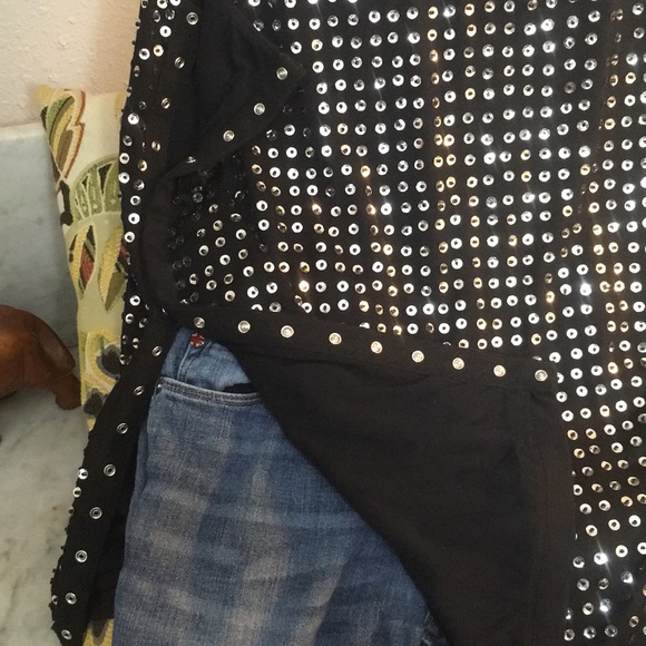 Gorgeous Silk Sequined Snap Sides Diane VonFurst S - Picture 5 of 8
